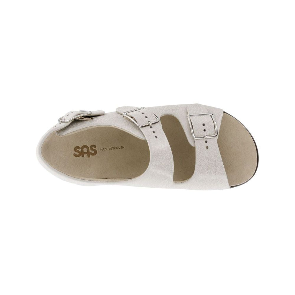 SAS Women’s Relaxed Supportive Leather Slip-On Shoe – Web Linen