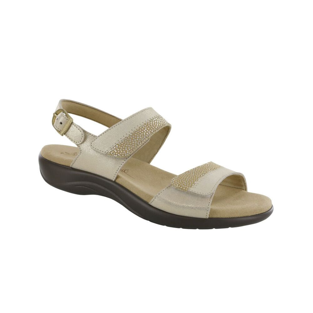 SAS Women's Nudu Handcrafted Comfort Leather Sandal - Golden