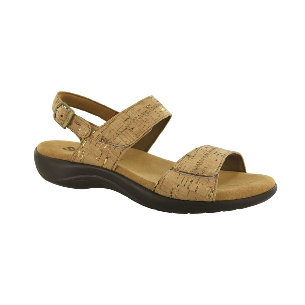 SAS Women's Nudu Handcrafted Comfort Leather Sandal - Golden Cork