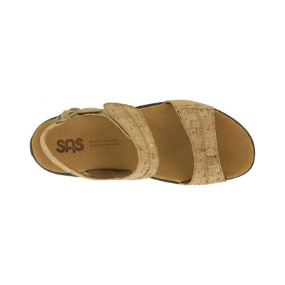 SAS Women's Nudu Handcrafted Comfort Leather Sandal - Golden Cork