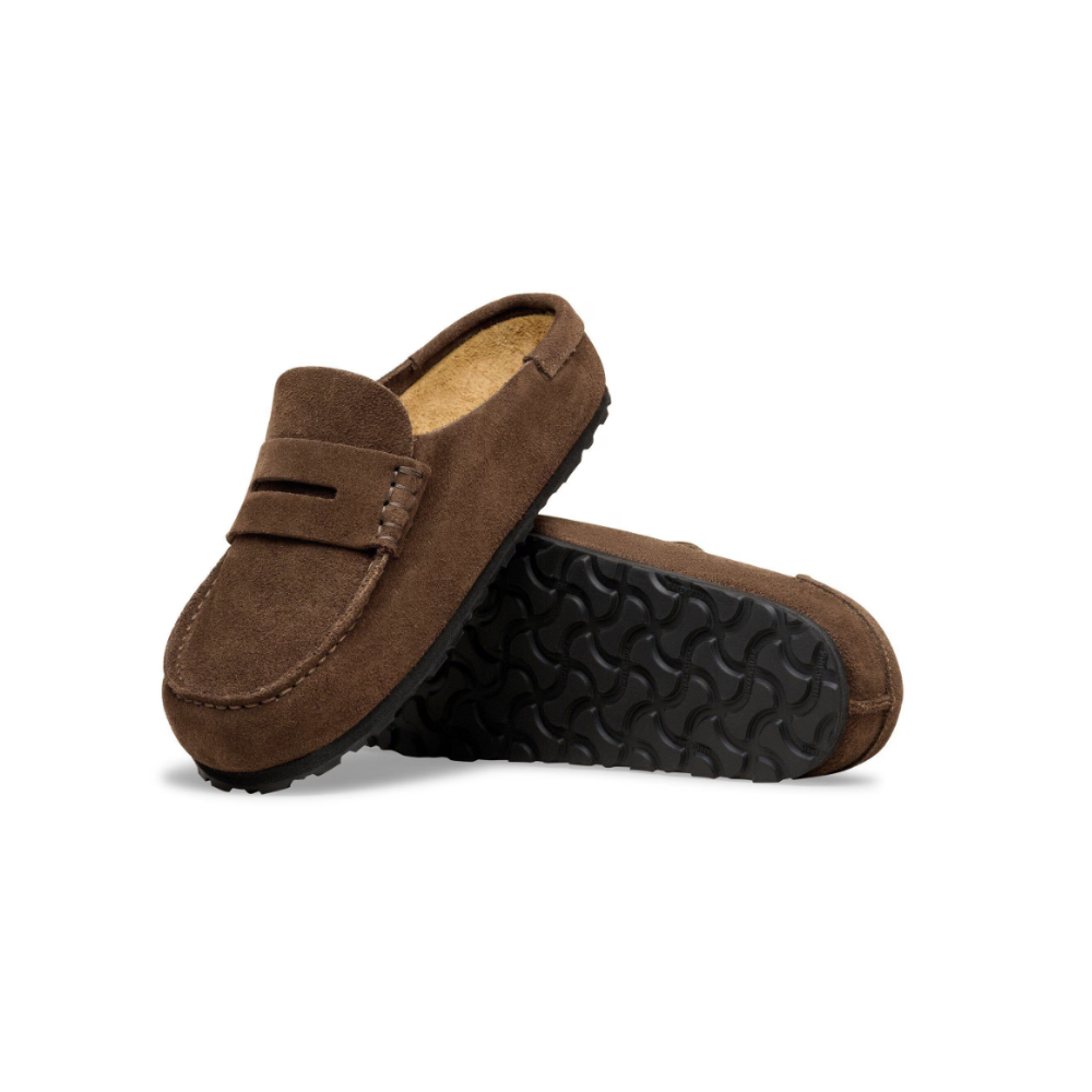 Birkenstock Unisex Naples Wrapped Suede Leather Clogs - Carafe