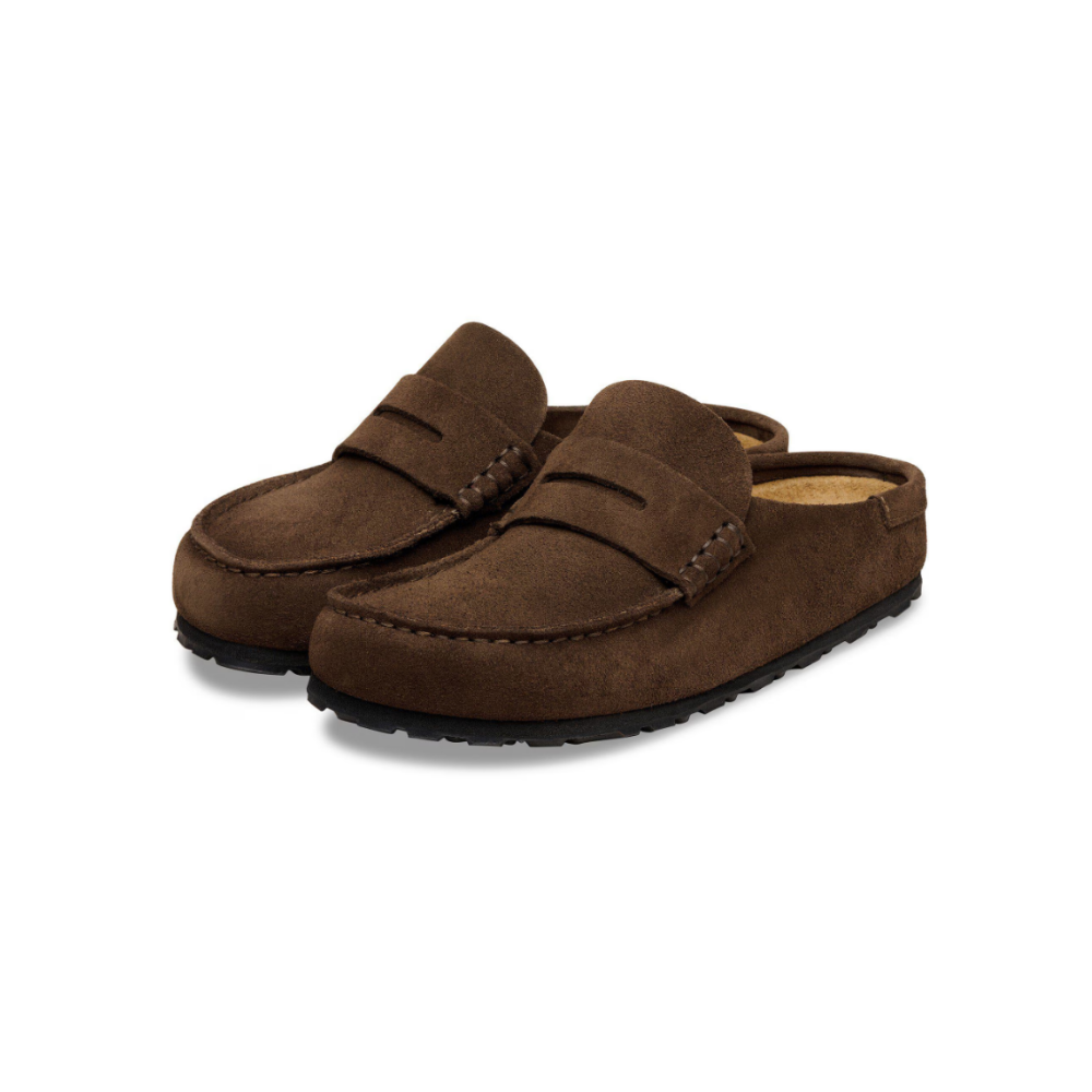 Birkenstock Unisex Naples Wrapped Suede Leather Clogs - Carafe