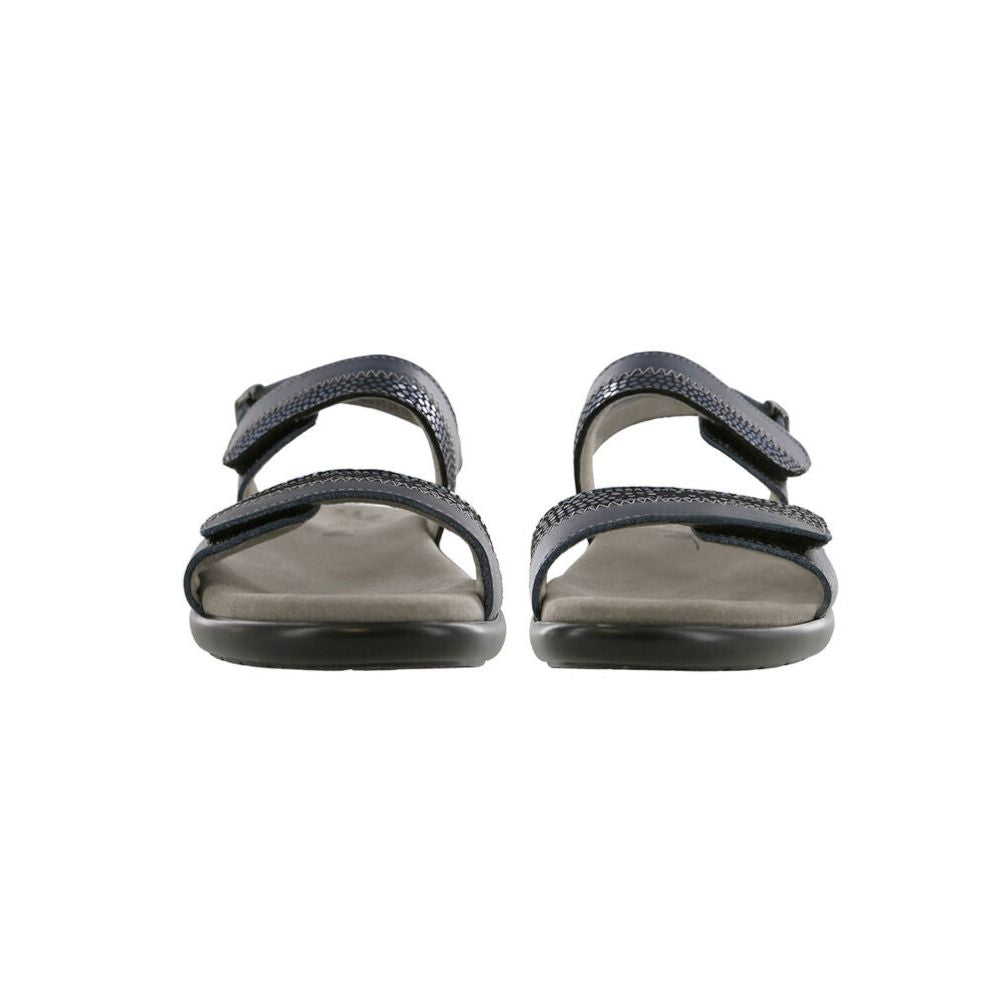 SAS Women's Nudu Handcrafted Comfort Leather Sandal - Navy