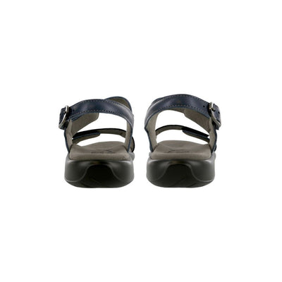 SAS Women's Nudu Handcrafted Comfort Leather Sandal - Navy