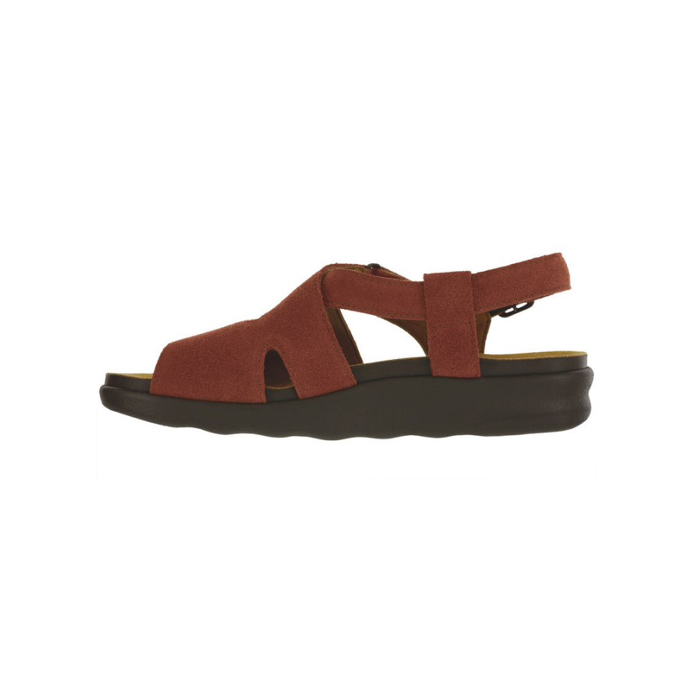 SAS Women's Huggy Cross Strap Adjustable Sandal - Rust