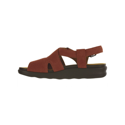 SAS Women's Huggy Cross Strap Adjustable Sandal - Rust