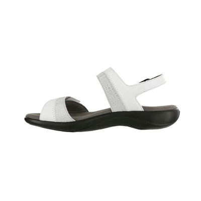 SAS Women's Nudu Handcrafted Comfort Leather Sandal - White