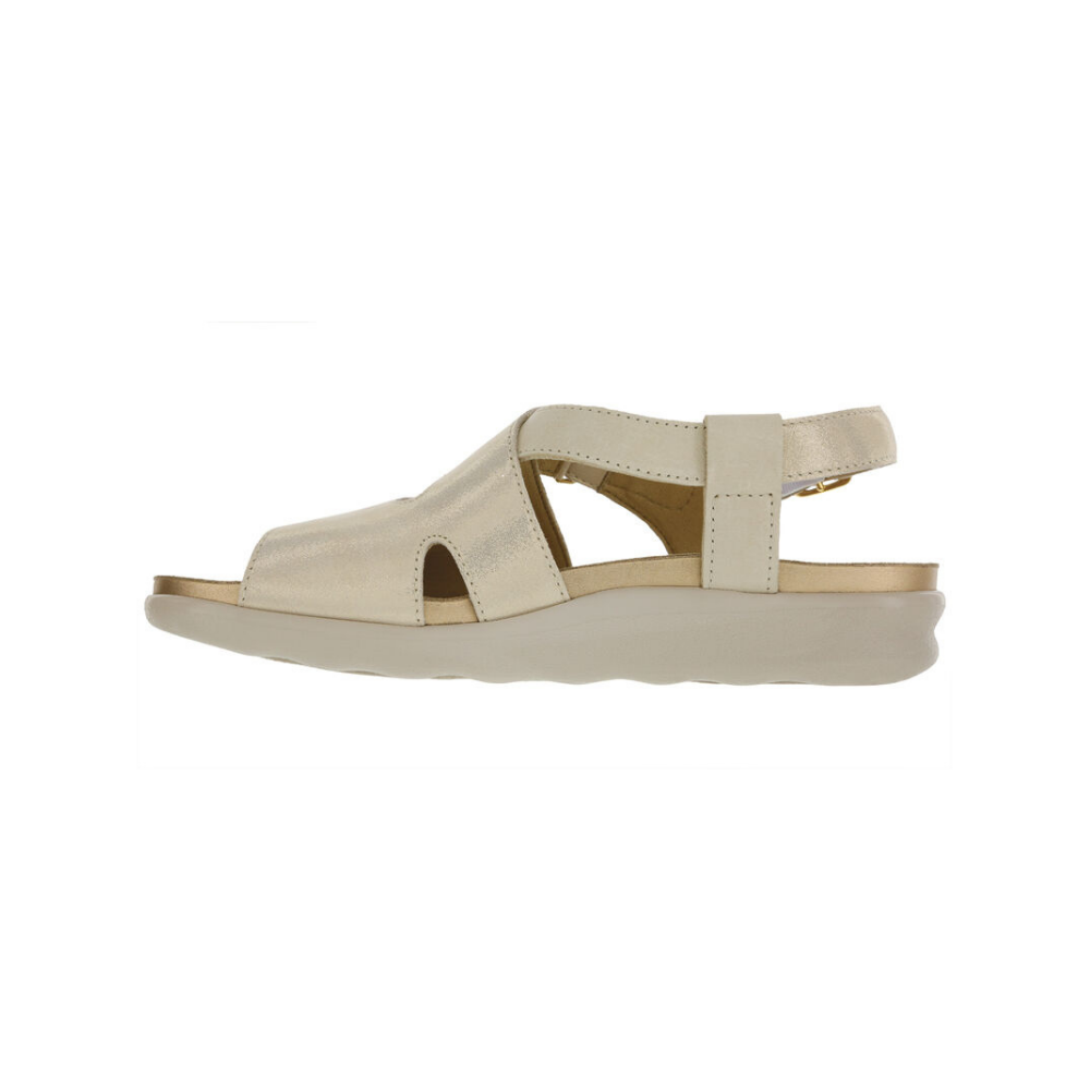 SAS Women's Huggy Cross Strap Adjustable Sandal - Soft Gold