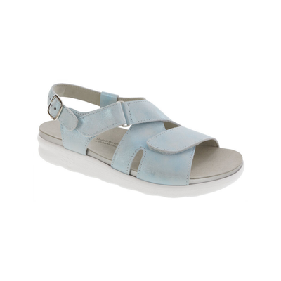SAS Women's Huggy Cross Strap Adjustable Sandal - Shining Sea
