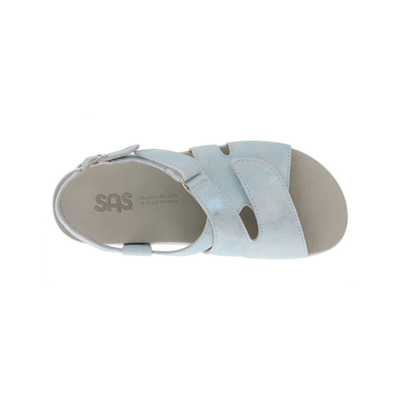 SAS Women's Huggy Cross Strap Adjustable Sandal - Shining Sea