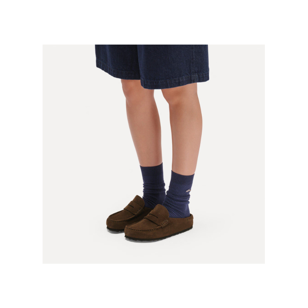 Birkenstock Unisex Naples Wrapped Suede Leather Clogs - Carafe