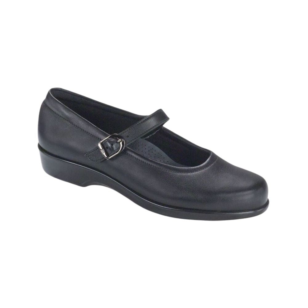 SAS Women's Maria Dress Leather Casual Slip-On – Black