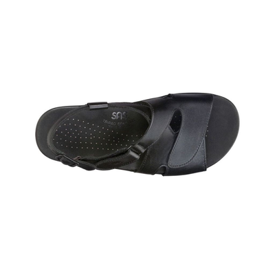 SAS Women's Huggy Cross Strap Adjustable Sandal - Black