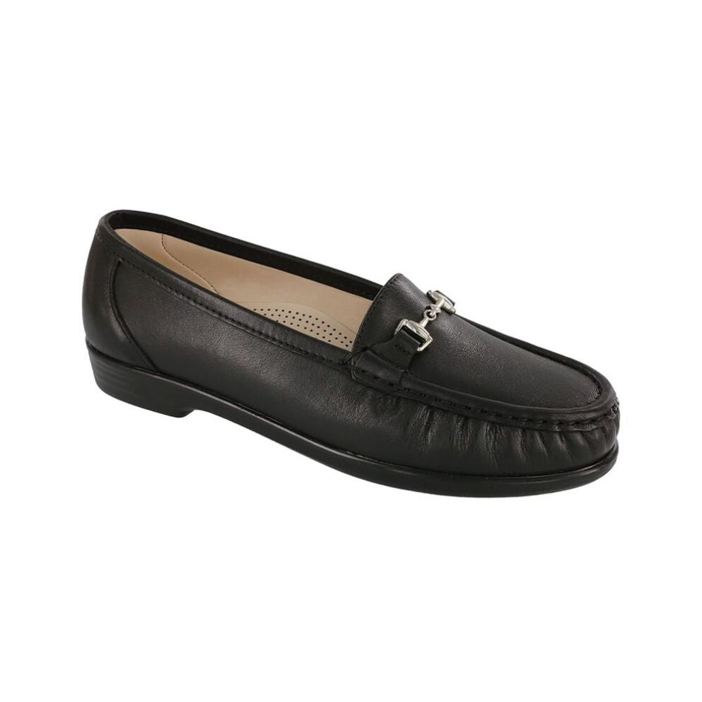 SAS Women's Metro Leather Oxford Shoe - Smooth Black