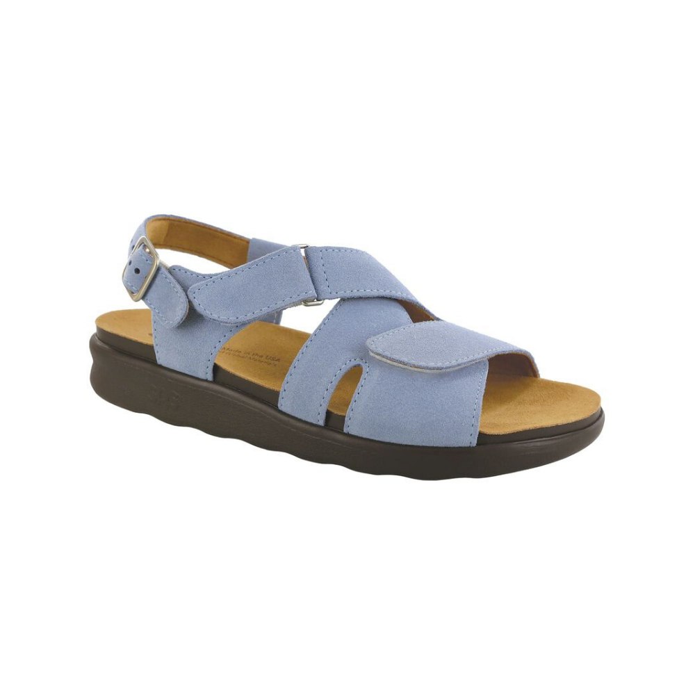 SAS Women's Huggy Cross Strap Adjustable Sandal - Sky Harbor