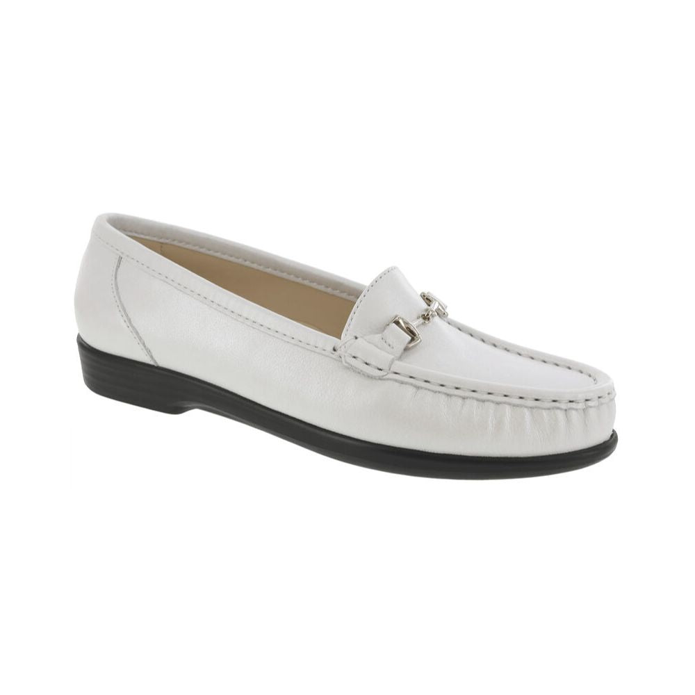 SAS Women's Metro Leather Oxford Shoe - Pearl White