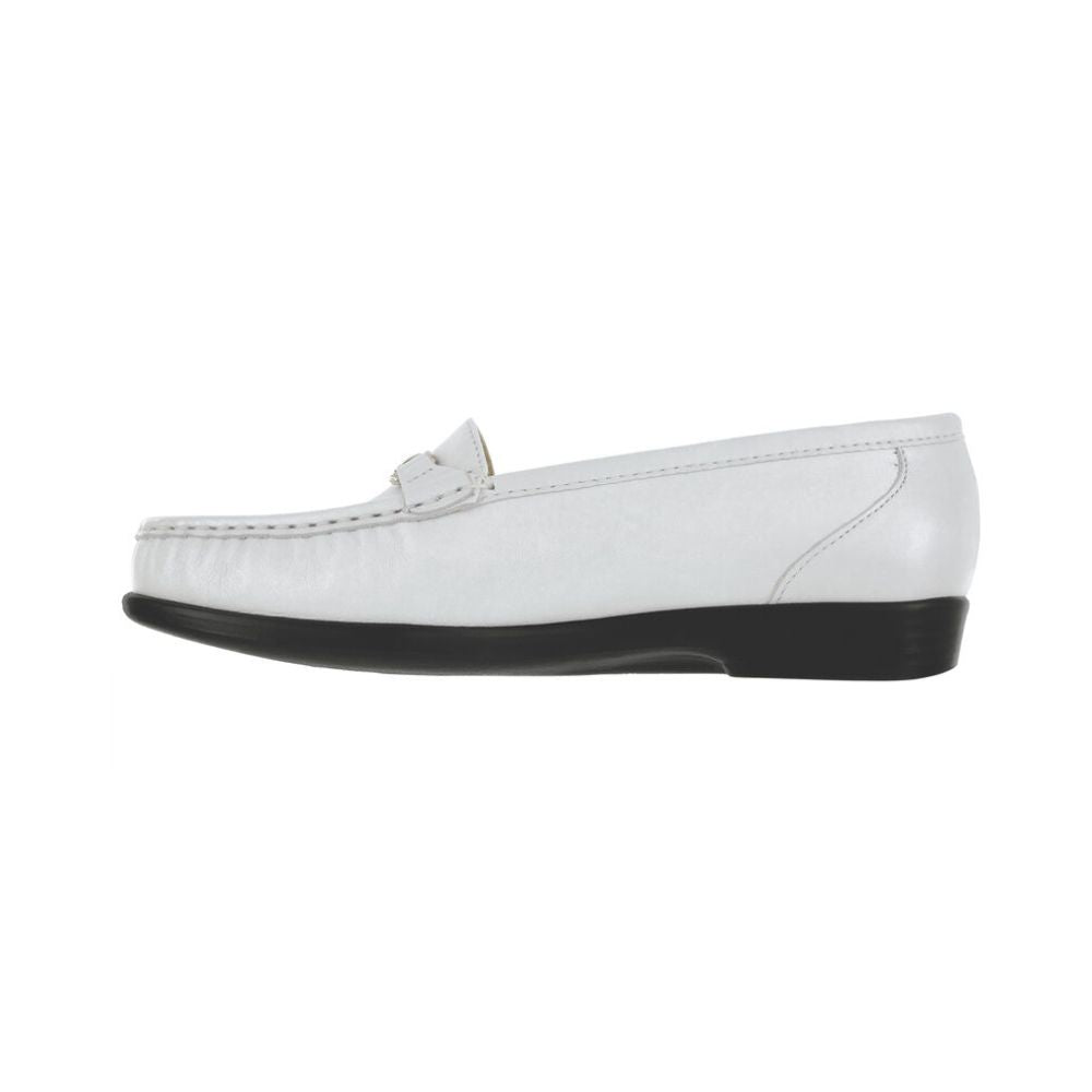 SAS Women's Metro Leather Oxford Shoe - Pearl White