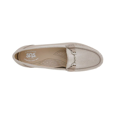 SAS Women's Metro Leather Oxford Shoe - Taupe / Linen Web