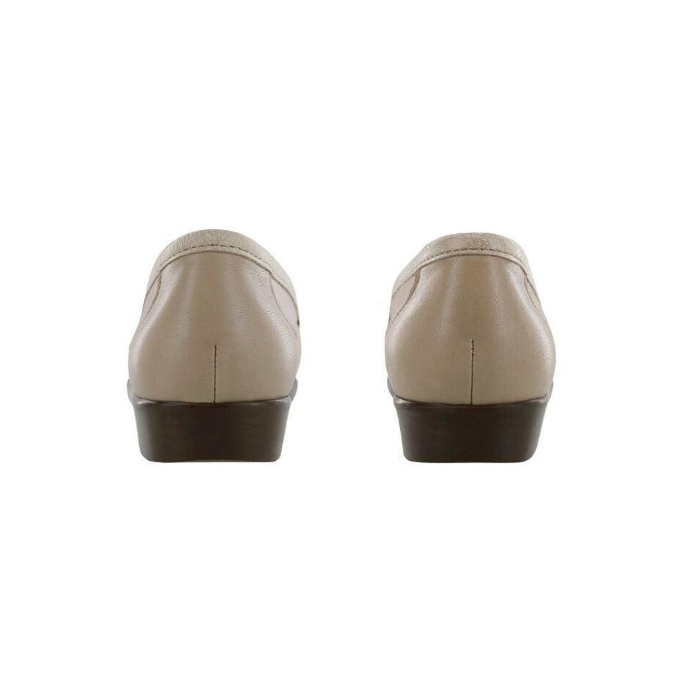 SAS Women's Metro Leather Oxford Shoe - Taupe / Linen Web