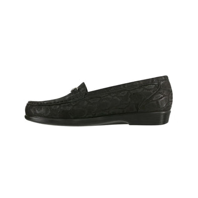 SAS Women's Metro Leather Oxford Shoe - Nero Snake