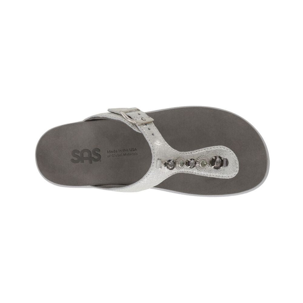 SAS Women’s Dazzle Sandal - Shiny Silver 2
