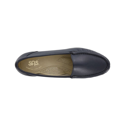 SAS Women's Simplify Leather Slip-On Loafer – Navy