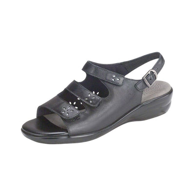 SAS Women's Quatro Walking Slingback Sandal – Black