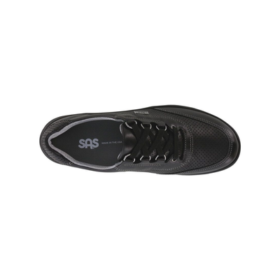 SAS Women's Sporty Lux Athletic Walking Shoe – Black Perf