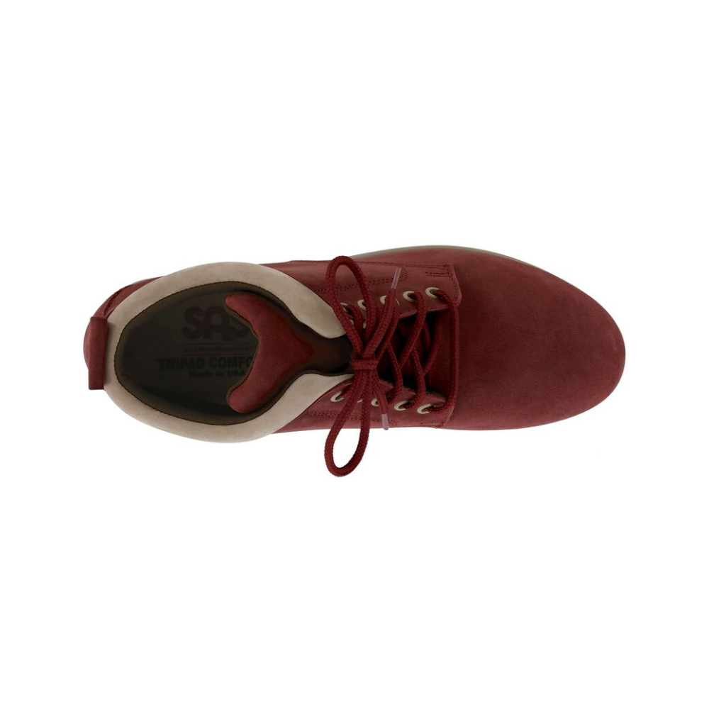 SAS Women's Gretchen Lace-Up Slip-Resistant Boot – Red / Taupe