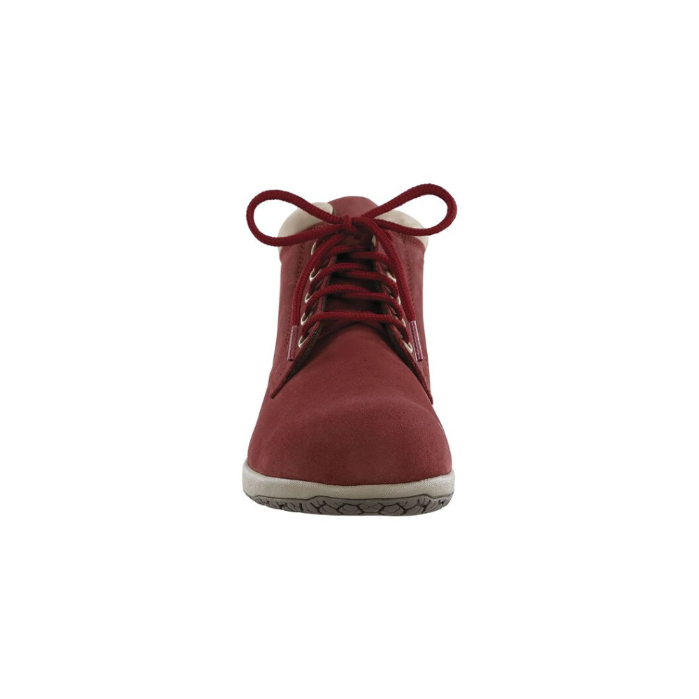 SAS Women's Gretchen Lace-Up Slip-Resistant Boot – Red / Taupe