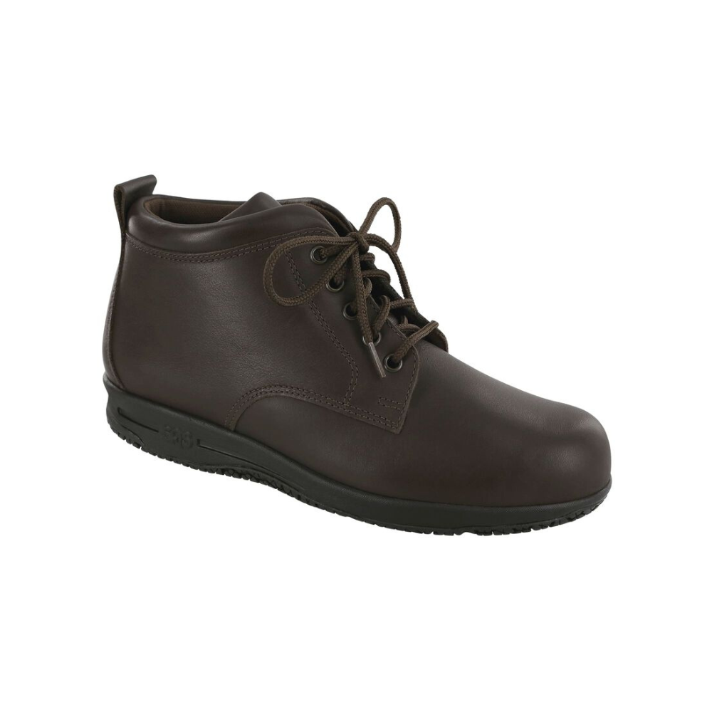 SAS Women's Gretchen Lace-Up Slip-Resistant Boot  – Dark Brown