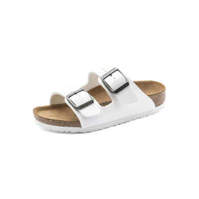Birkenstock Arizona Kids Unisex Sandal White - Pair Lifestyle View