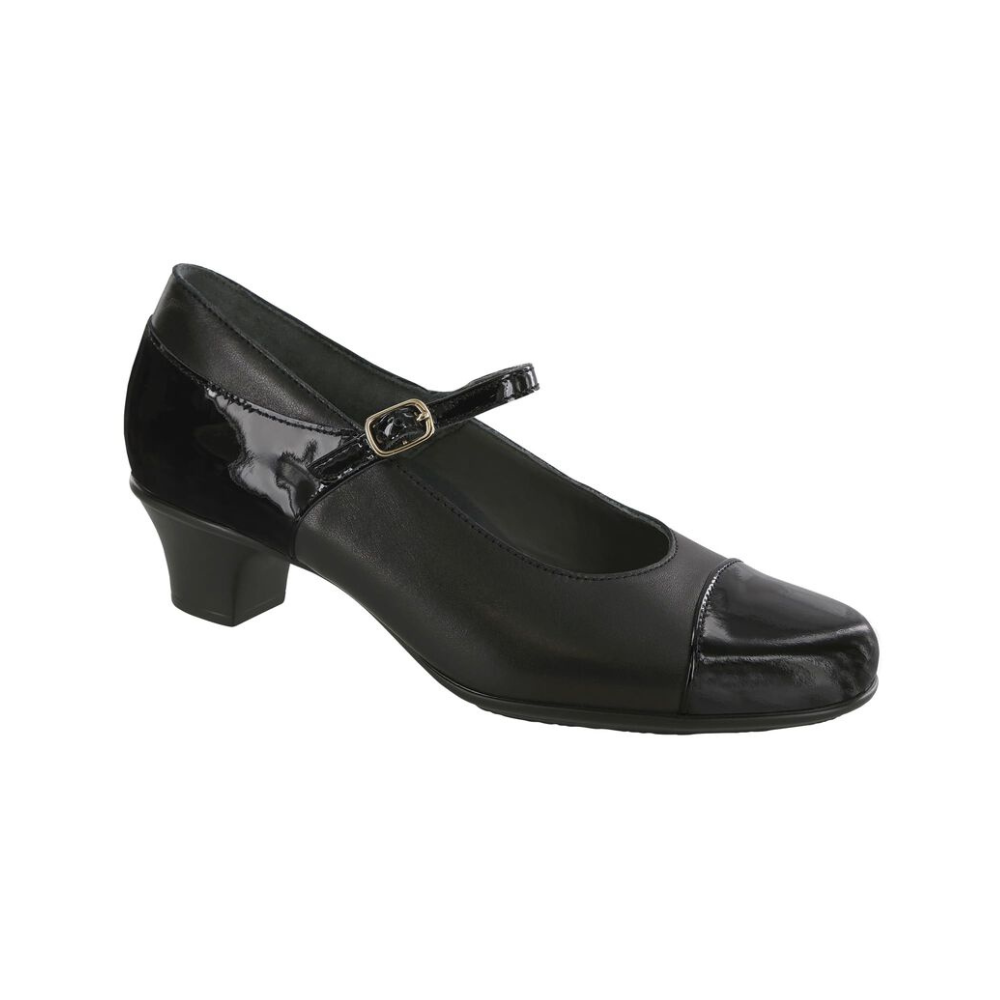 SAS Women's Isabel Pump – Black / Black Patent