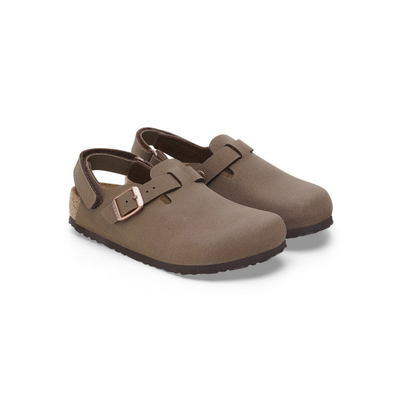 Birkenstock Kids Tokio Unisex Birkibuc Clog Backstrap Mocha - top view