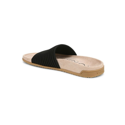 Vionic Women's Evie Knit Orthotic Slide Sandals - Black