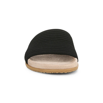 Vionic Women's Evie Knit Orthotic Slide Sandals - Black