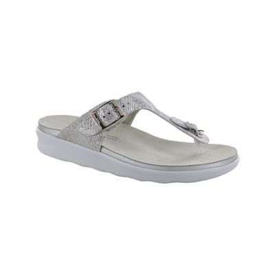 SAS Women’s Sanibel Leather Comfort Sandal – Plata 1