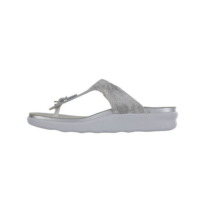 SAS Women’s Sanibel Leather Comfort Sandal – Plata 5