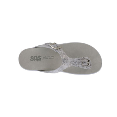 SAS Women’s Sanibel Leather Comfort Sandal – Plata 2