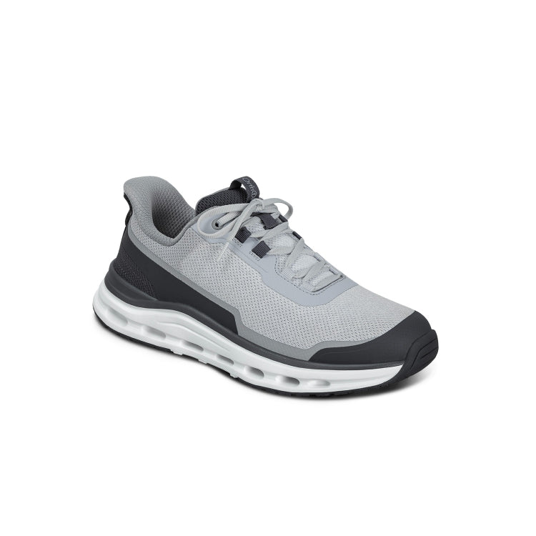Orthofeet Shoe Journey Men’s Hands-Free Sneaker - Gray/Black - Structured Slip-On 2