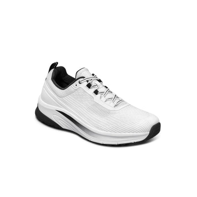 Orthofeet Men’s Race Comfort Walking - Spacious Fit Athletic Shoe - White