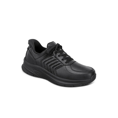 Orthofeet Men’s Navigate Hands‑Free Athletic Sneaker – Black 25002
