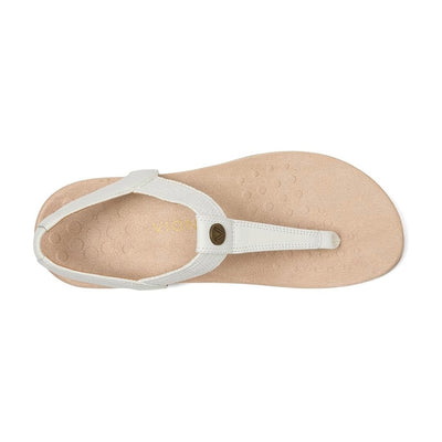 Vionic Brea Toe Post Slingback Sandal White Leather I9863L6100 2.1