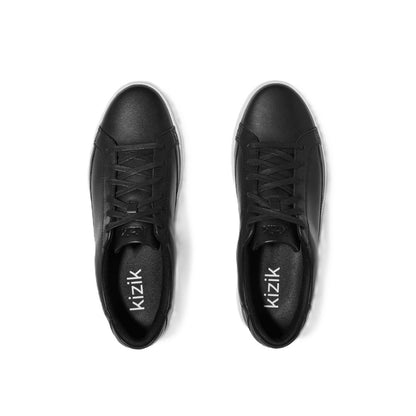 Kizik Vegas Black / White Hands-Free Leather Unisex Sneakers 7