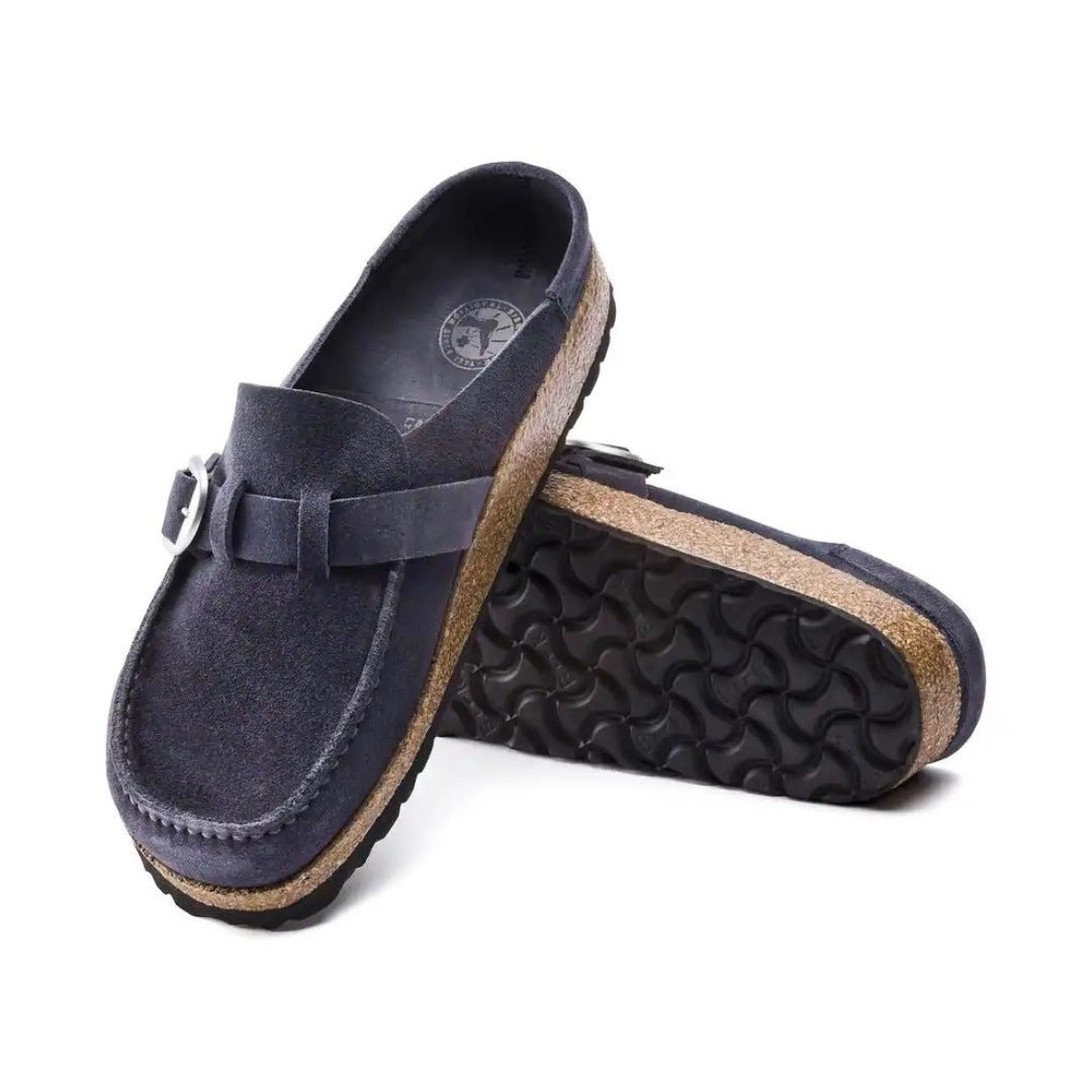 Birkenstock Buckley Suede Leather Navy Unisex Sandal 3