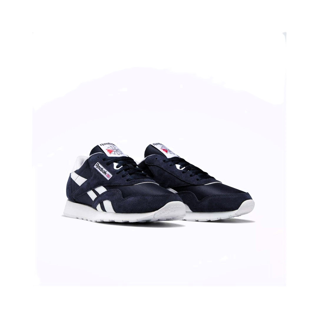 Reebok Men's Classic Nylon Shoes Vector Navy/Ftwr White 3