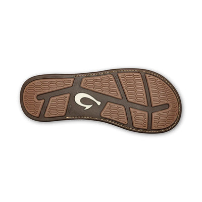 Olukai Men's Tuahine Waterproof Leather Sandals Toffee