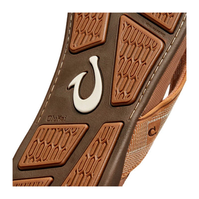Olukai Men's Tuahine Waterproof Leather Sandals Toffee