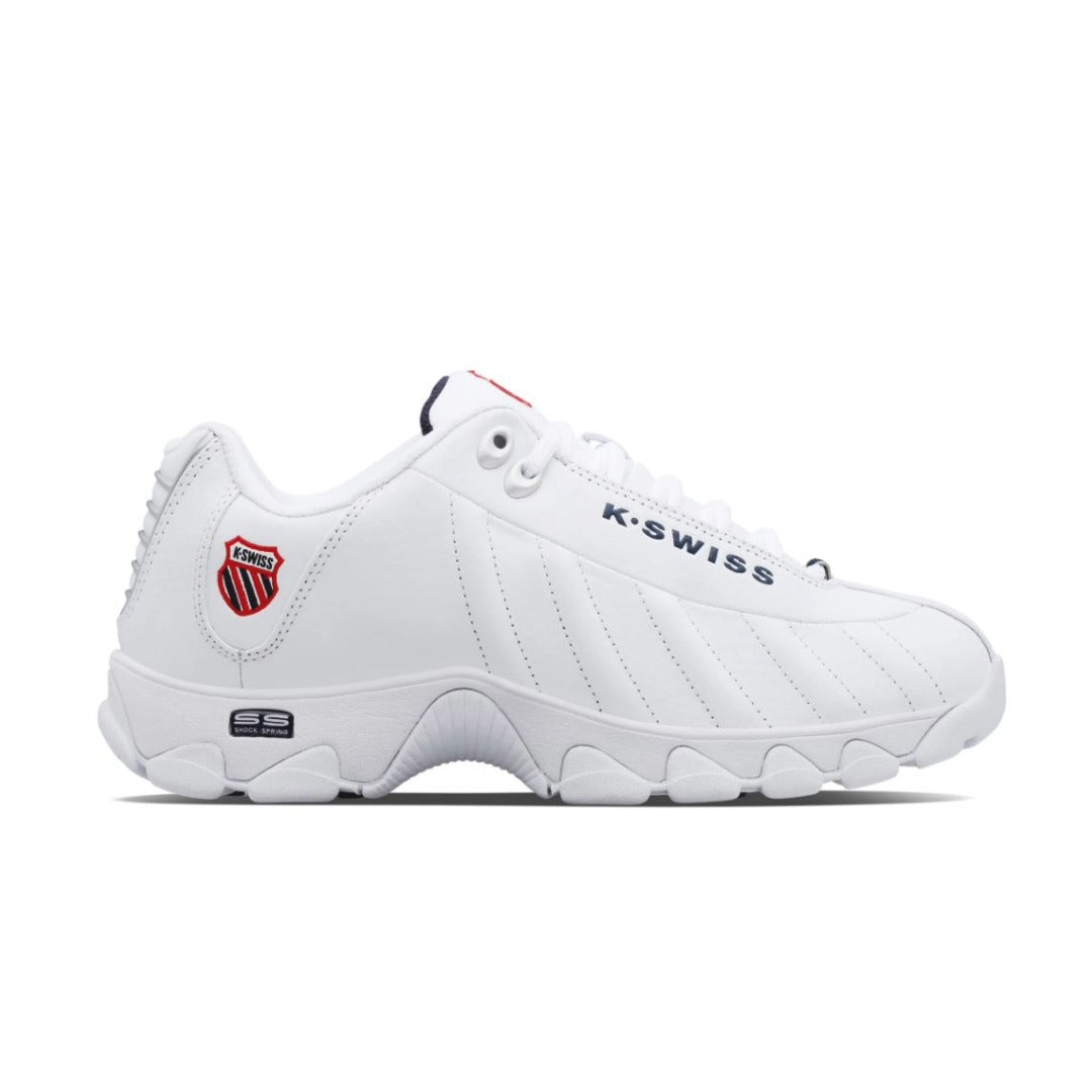 K-Swiss Men's ST329 CMF White/Navy/Red Sneaker 1
