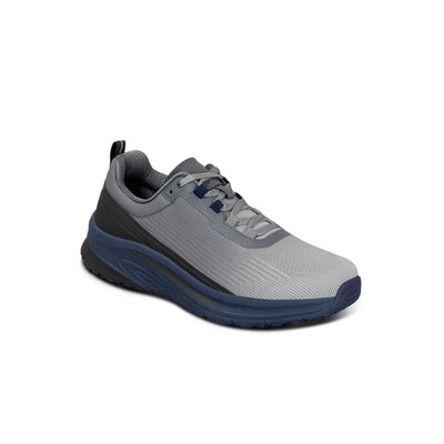 Orthofeet Men’s Race – Grey / Navy 27004Wide 1